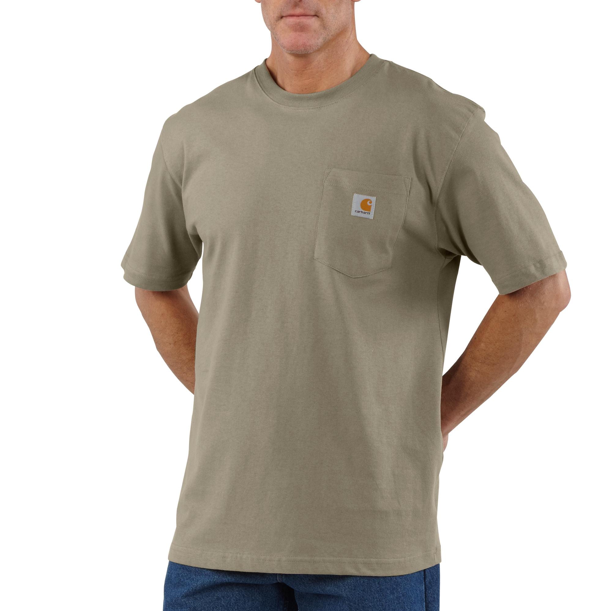Playera de manga corta de punto en color café para hombre de Carhartt (XL)