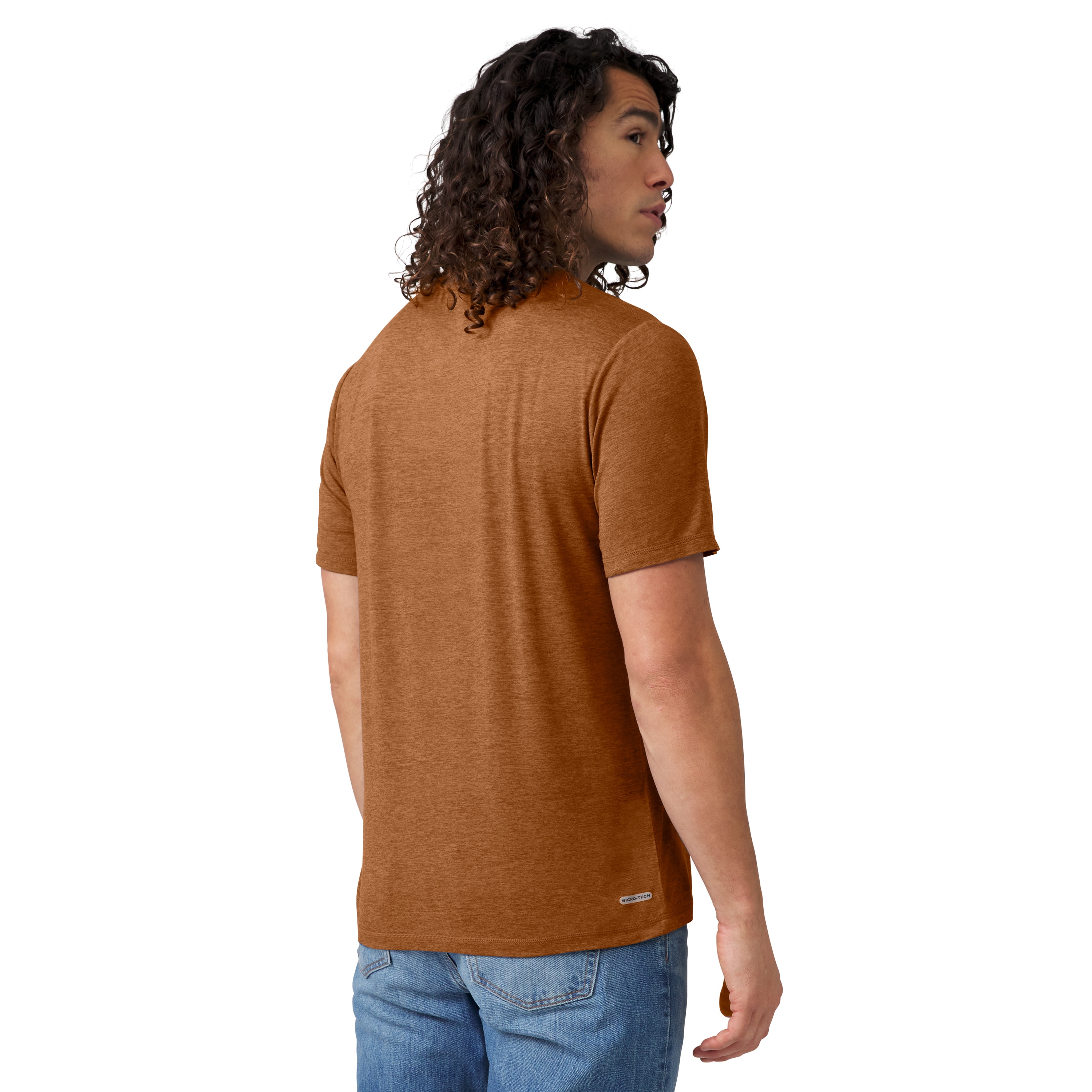 Playera de manga corta de punto dorado para hombre de Free Country (XL)