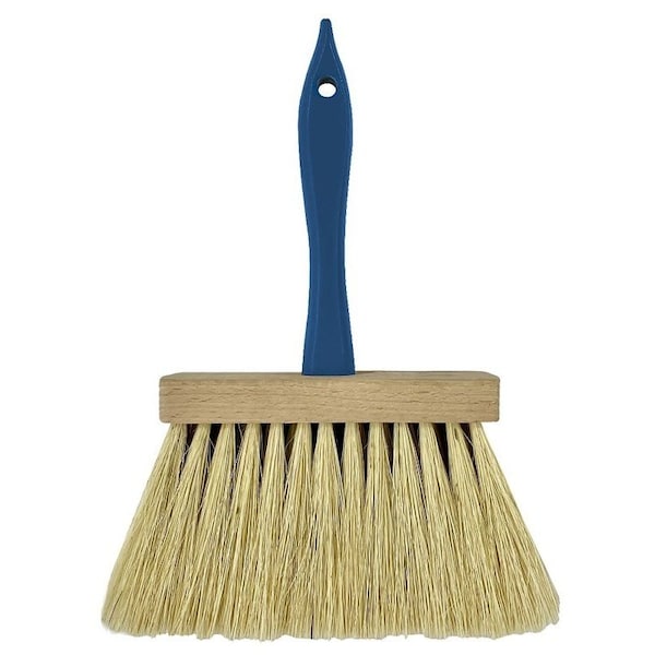 Cepillo para concreto Vulcan, 8.25 pulgadas de ancho, cerdas de Tampico, cerdas beige, mango de madera - C01426