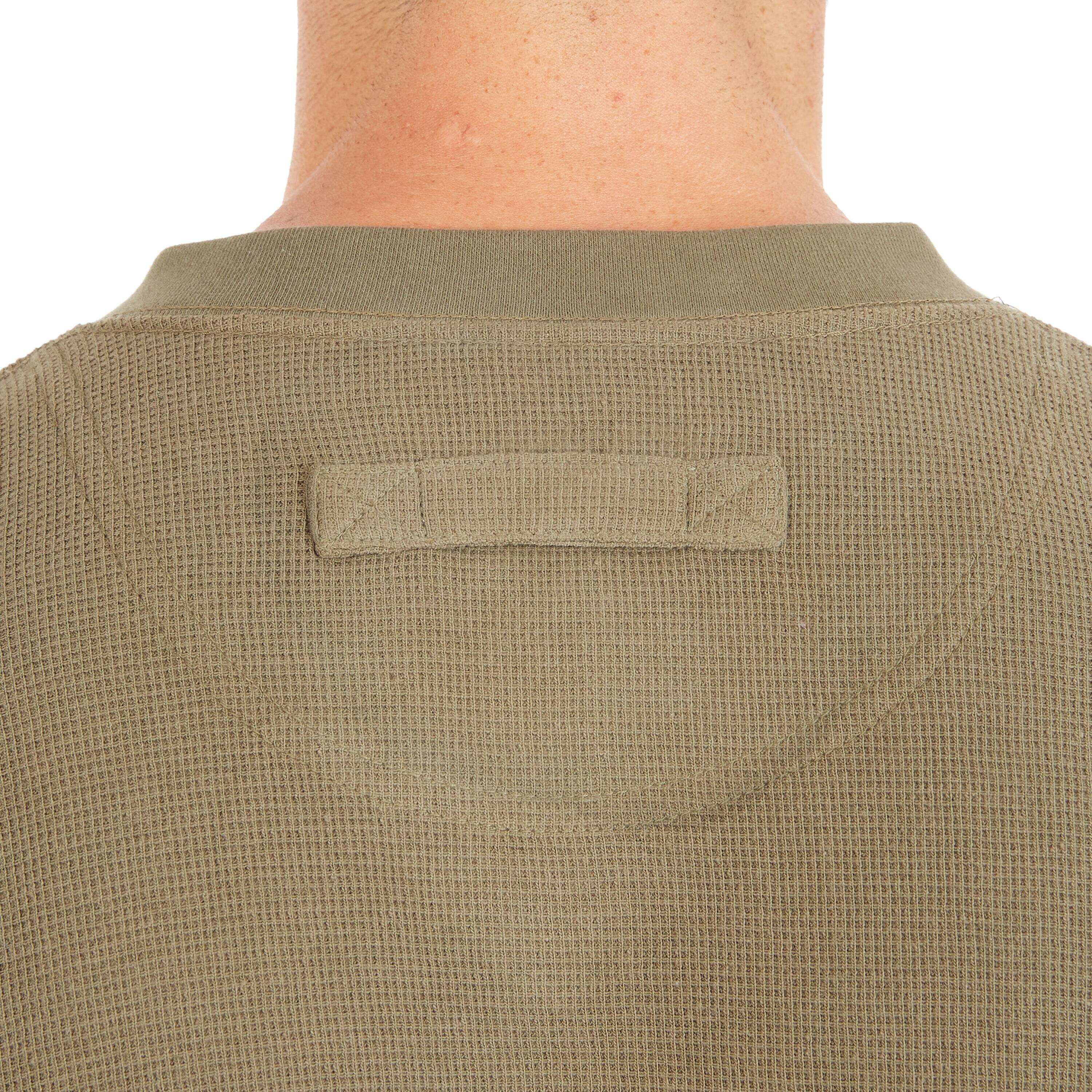 Playera de manga larga verde de punto para hombre de Smith's Workwear (talla mediana)