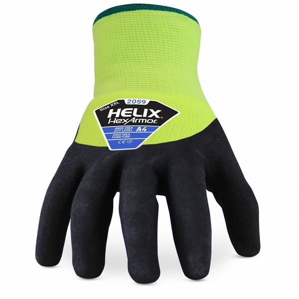 Guantes de tejido Hexarmor, Nivel de corte A4, calibre 18, XL (10) - 2059-XL (10)