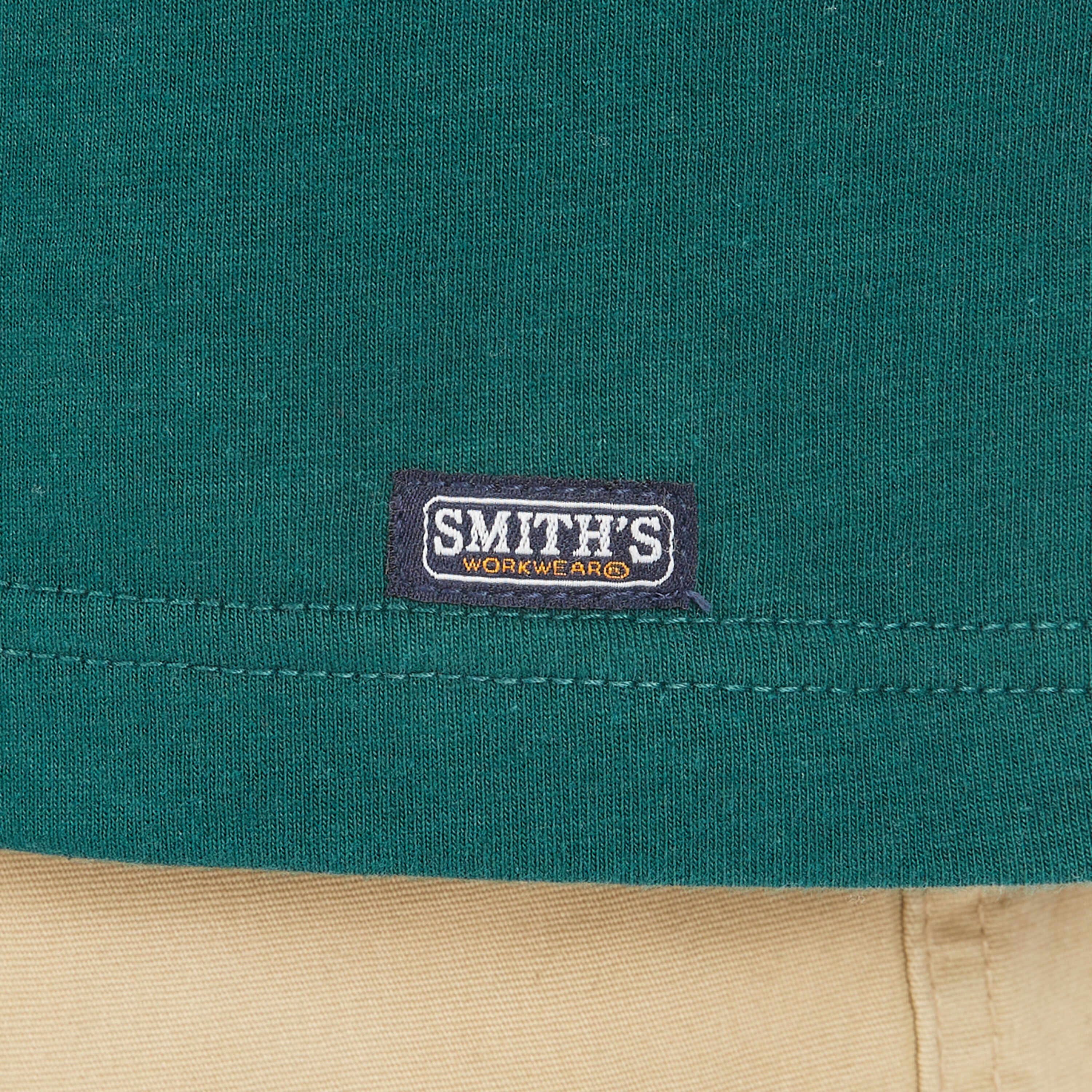 Playera de manga larga en punto verde para hombre de Smith's Workwear (XL)