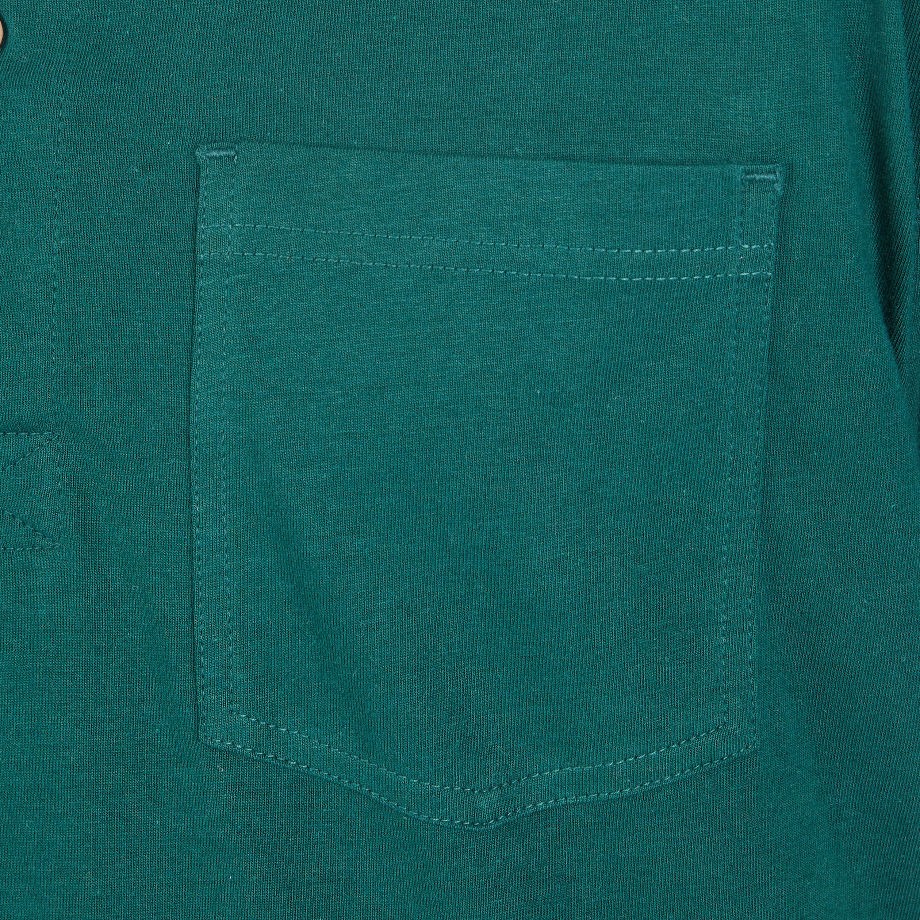 Playera de manga larga en punto verde para hombre de Smith's Workwear (XL)