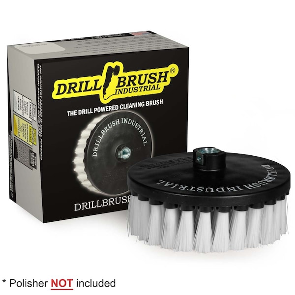 Cepillo de limpieza para alfombras Drillbrush para pulidora de velocidad variable - 7 pulgadas - 7IN-L-W-T-DB