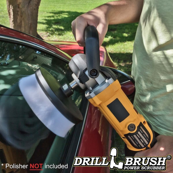 Cepillo de limpieza para alfombras Drillbrush para pulidora de velocidad variable - 7 pulgadas - 7IN-L-W-T-DB