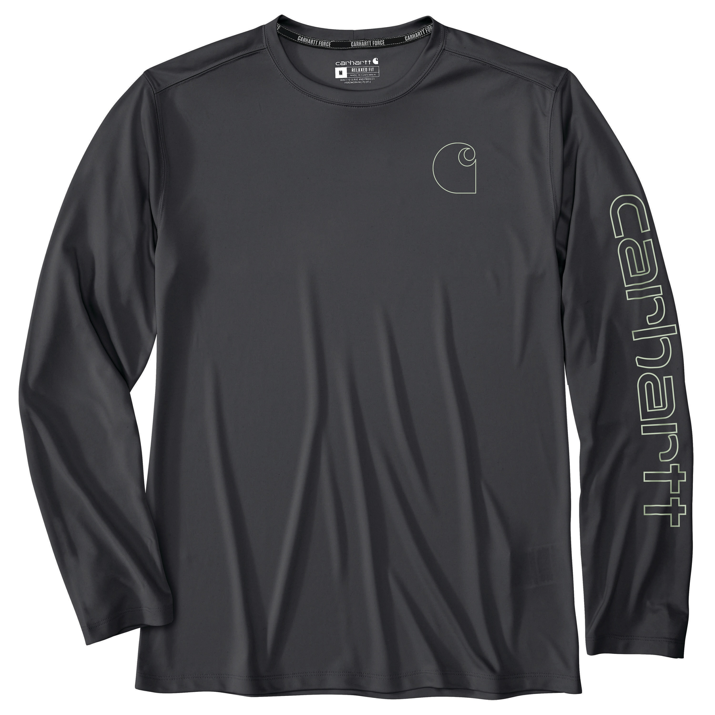 Playera de manga larga de jersey gris para hombre de Carhartt (Talla mediana)