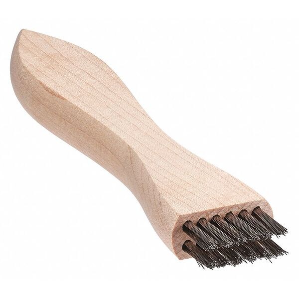 Cepillo Tanis Brush, Rasqueta Vertical, Mango de Madera, Acero Inoxidable, Mango de 3-7/8 pulgadas de Largo, Cepillo de 7/8 pulgadas de Largo, de Madera Dura - 00038