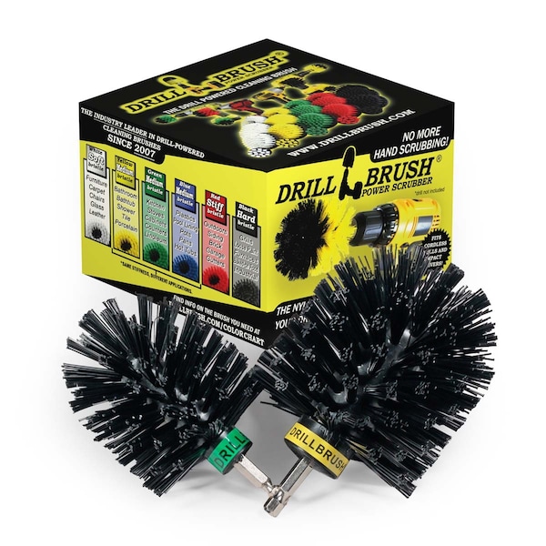 Cepillo para parrilla Drillbrush - Limpiador de parrilla - Accesorios para parrilla BBQ - Raspador de parrilla - K-S-MO-QC-DB