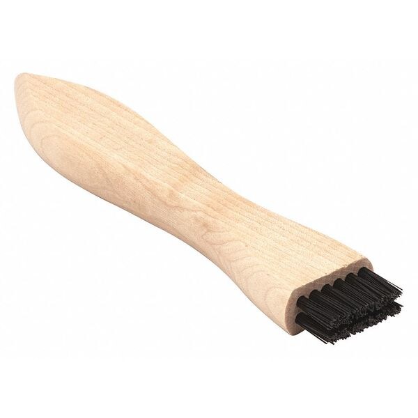 Cepillo Tanis Brush, Rasqueta Vertical, Mango de Madera, Nailon, Mango de 3-7/8 pulgadas, Cepillo de 7/8 pulgadas, Madera Dura - 00035