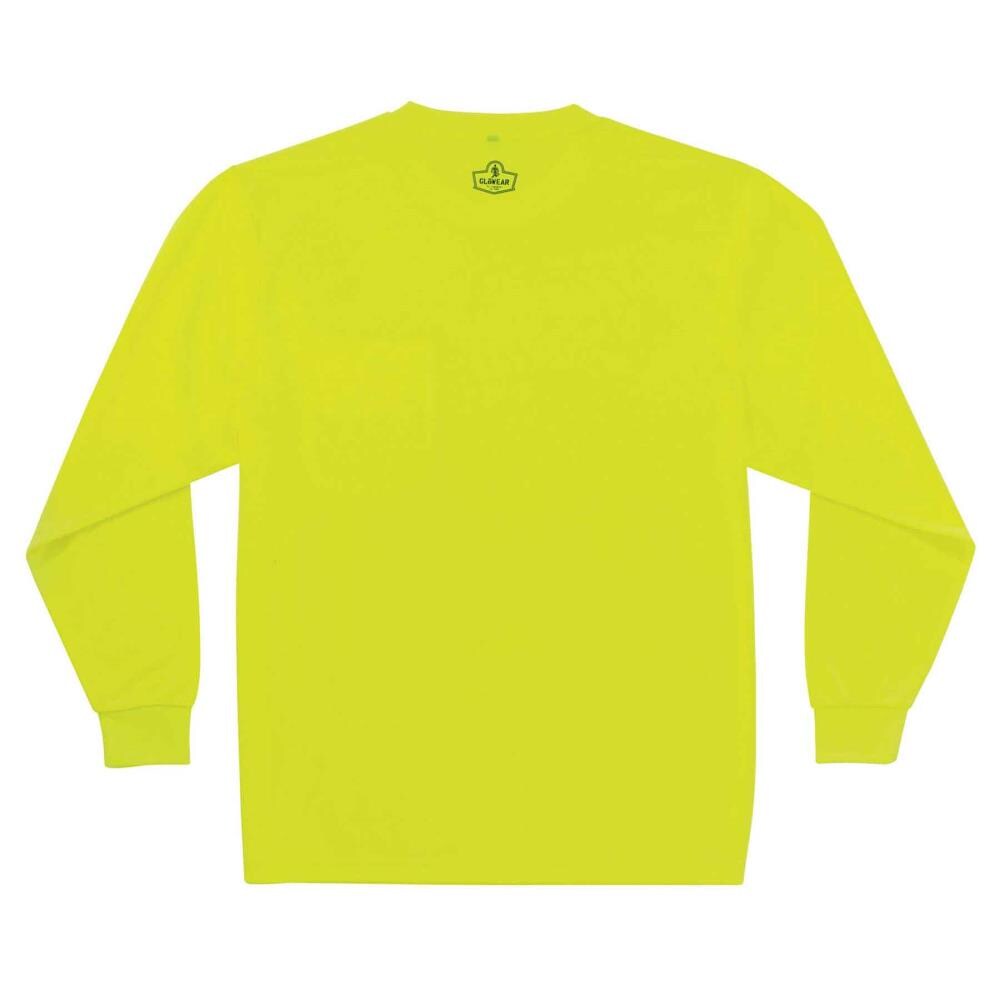 Playera sólida de manga corta para hombre en verde brillante GloWear (5XL) 21589