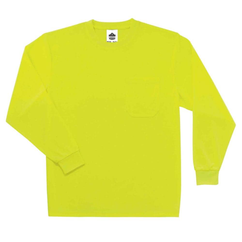 Playera sólida de manga corta para hombre en verde brillante GloWear (5XL) 21589