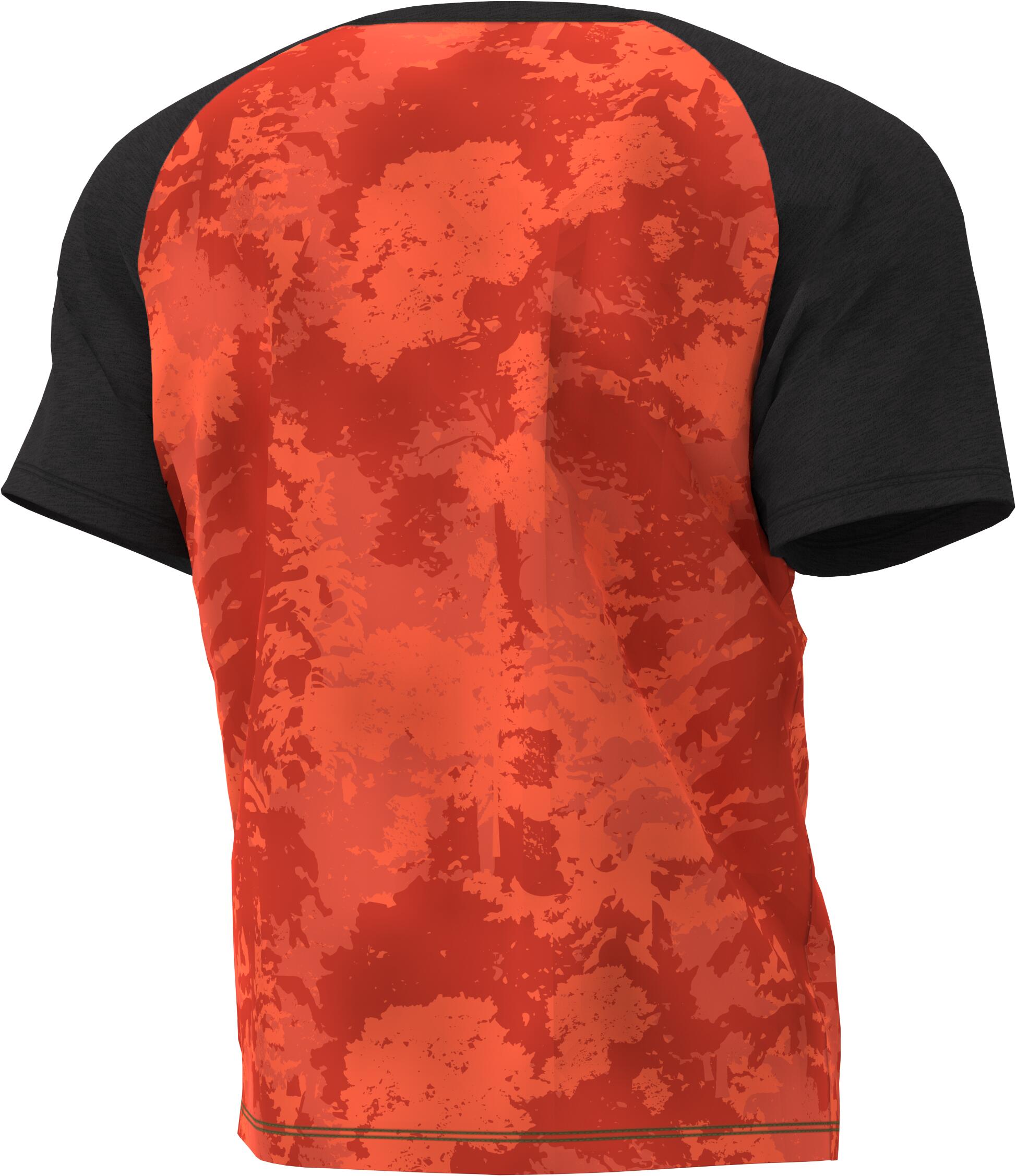 Playera de manga corta naranja de dos tonos para hombre Husqvarna (Talla mediana) 599410150