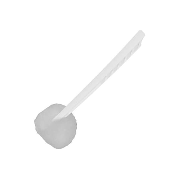 Trapo para taza de baño Genuine Joe de Sp Richards, mango largo de 12 pulgadas, blanco, 100/caja - GJO85122 - GJO85122
