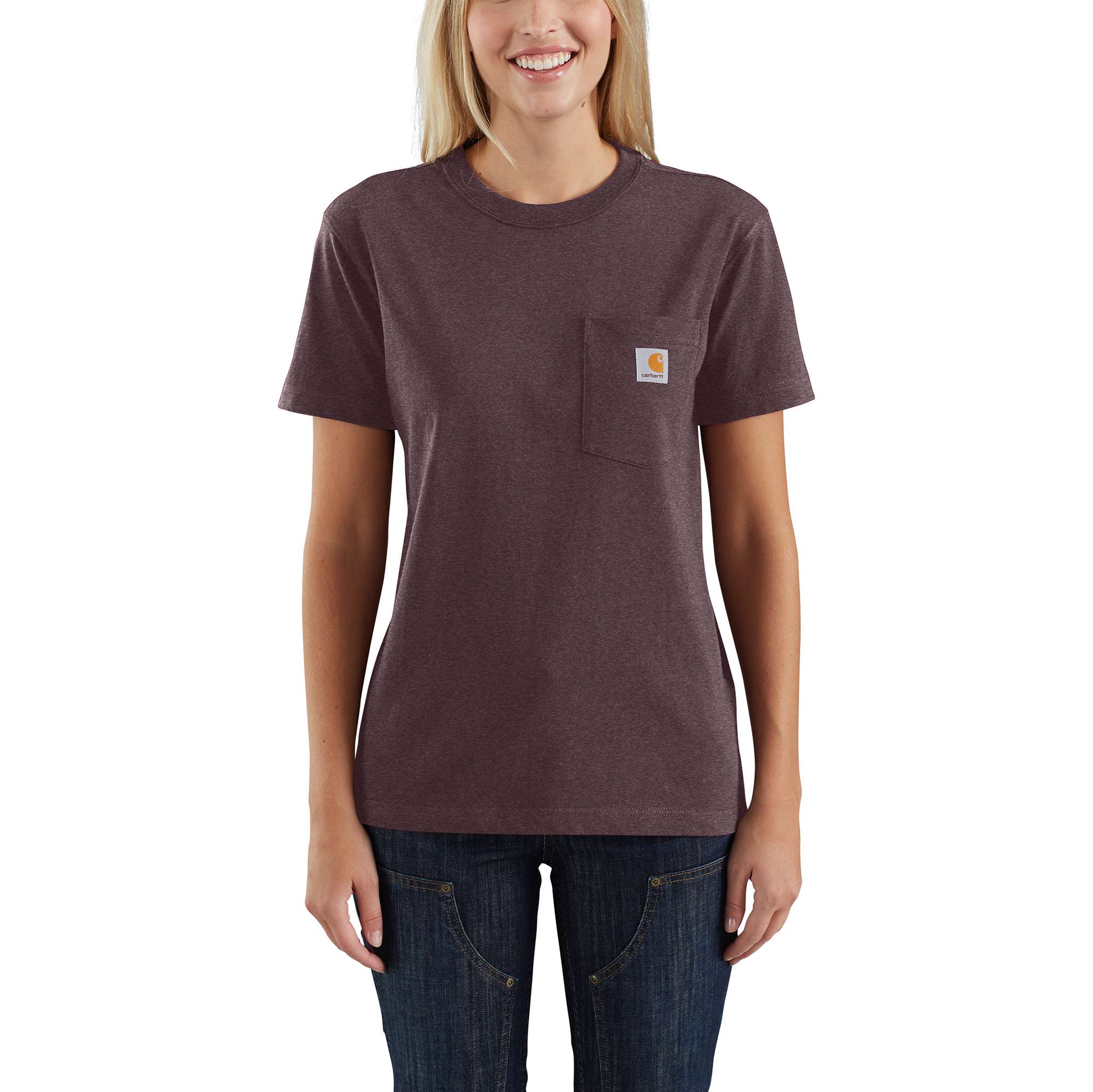 Playera de manga corta Morada de Jersey para Mujer de Carhartt (Grande) 103067-V27LREG