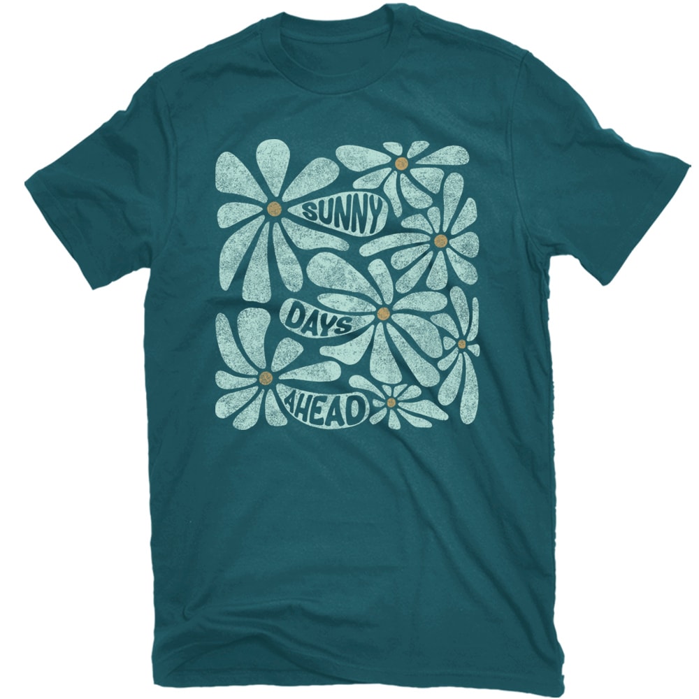 Playera de manga corta azul para mujer de punto (Mediana) SFPL-13545 BRI M