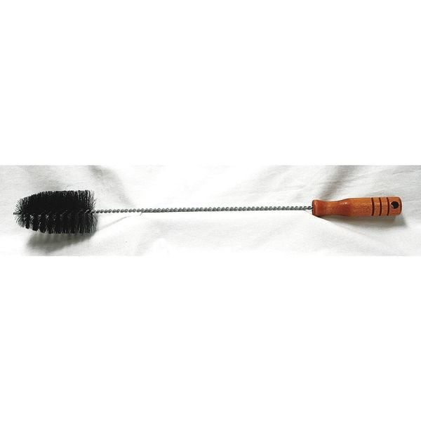 Cepillo para caldera de horno Tough Guy, mango de 16 pulgadas, cepillo de 4 pulgadas, madera, alambre retorcido, 20 pulgadas en total - 3EDA3