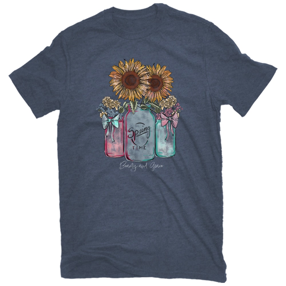 Playera de punto azul de manga corta para mujer (XL) SFPL-13544 VIB XL