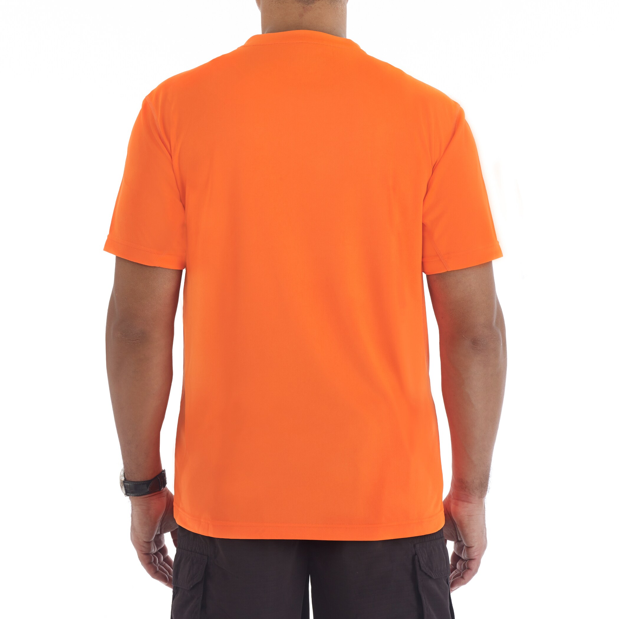 Playera lisa de manga corta color naranja para hombre de Smith's Workwear (talla grande)