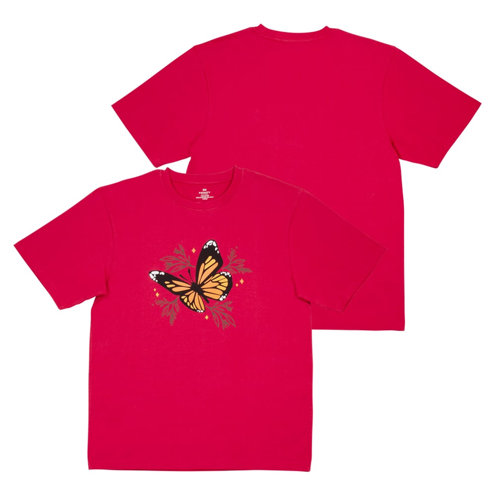 Playera de manga corta roja de jersey para mujer de Infinity Brands (Talla mediana) LOW-1208-LM-M