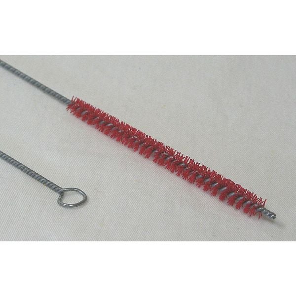 Cepillo para tuberías Tough Guy, mango de 31 pulgadas de largo, cerdas de 5 pulgadas de largo, color rojo, de polipropileno, longitud total de 36 pulgadas - 2VGY2