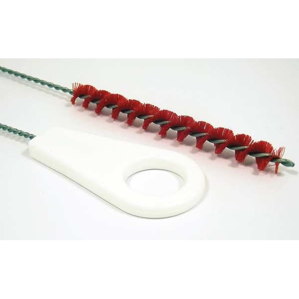 Cepillo para tuberías Tough Guy, mango de 31 pulgadas de largo, cerdas de 5 pulgadas de largo, color rojo, de polipropileno, longitud total de 36 pulgadas - 2VGY2