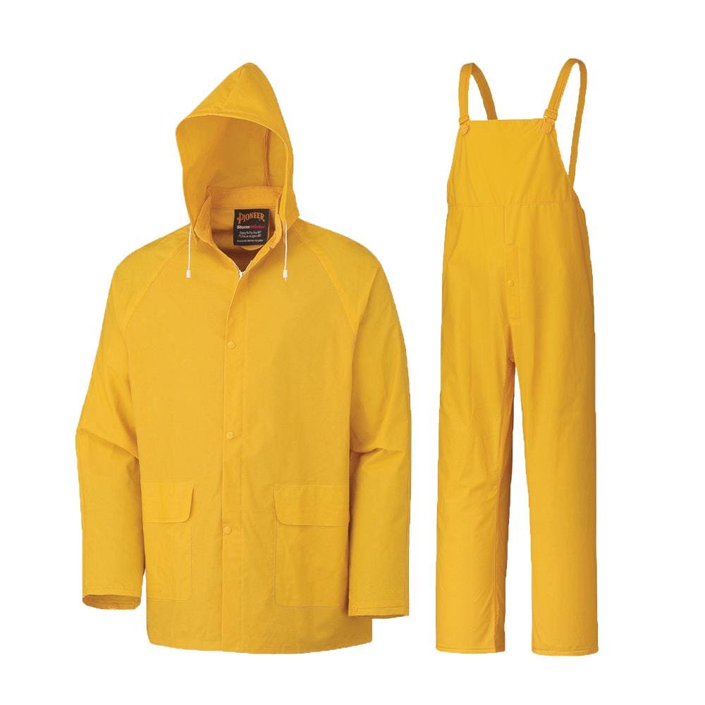 Chamarra Impermeable Amarilla Pioneer Unisex Talla 4XL