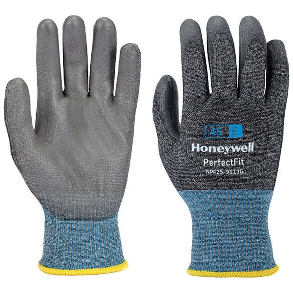 Guantes resistentes a cortes Honeywell, nivel de corte A5, 13 ga, M (8) - NPF25-9113G-8/M.