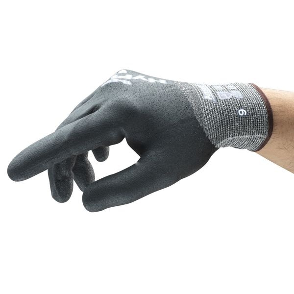 Guantes recubiertos resistentes al corte Ansell, Nivel de corte A2, calibre 18, Gris, 7 - 11-539