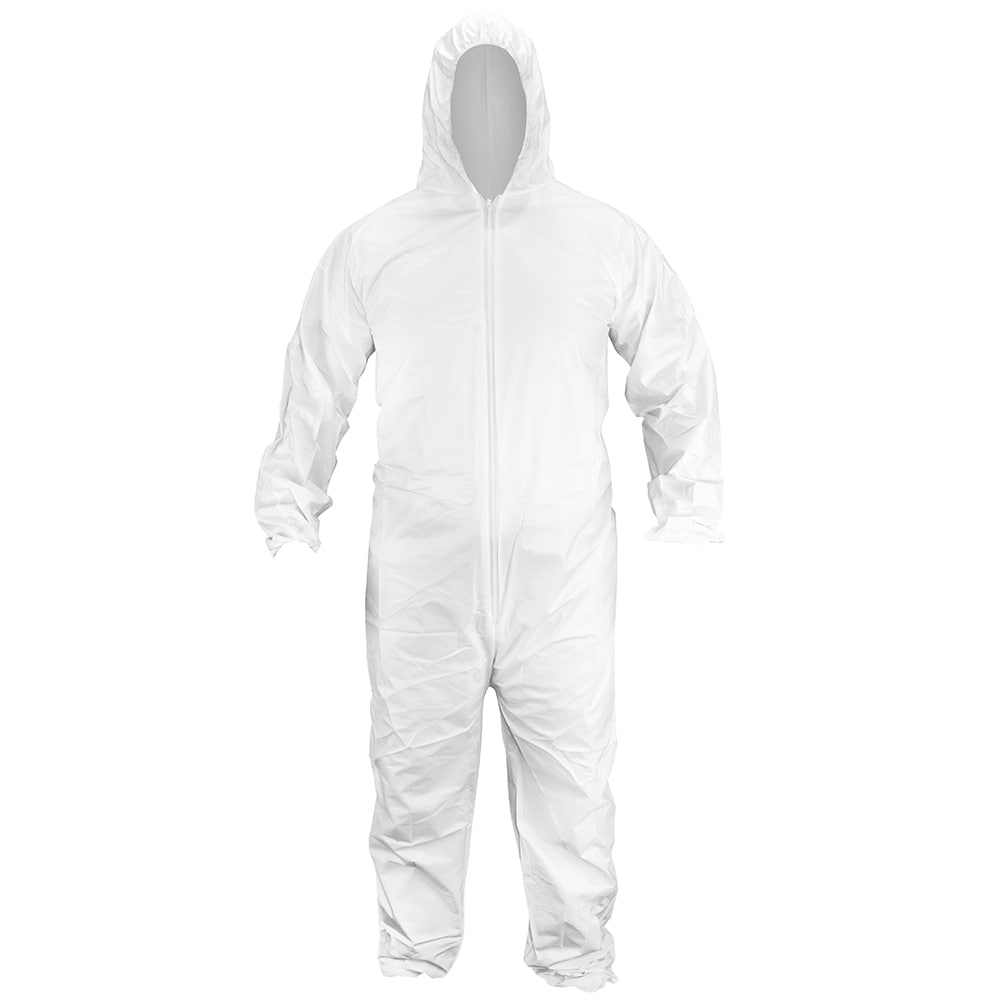 Overol blanco de manga larga unisex para adulto de SAS Safety (talla XX-grande) 6995