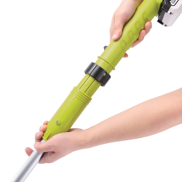 Cepillo giratorio inalámbrico Sun Joe 24V iON+ 1.3Ah de mano con 360 grados de giro - 24V-PWSCRB-LTW