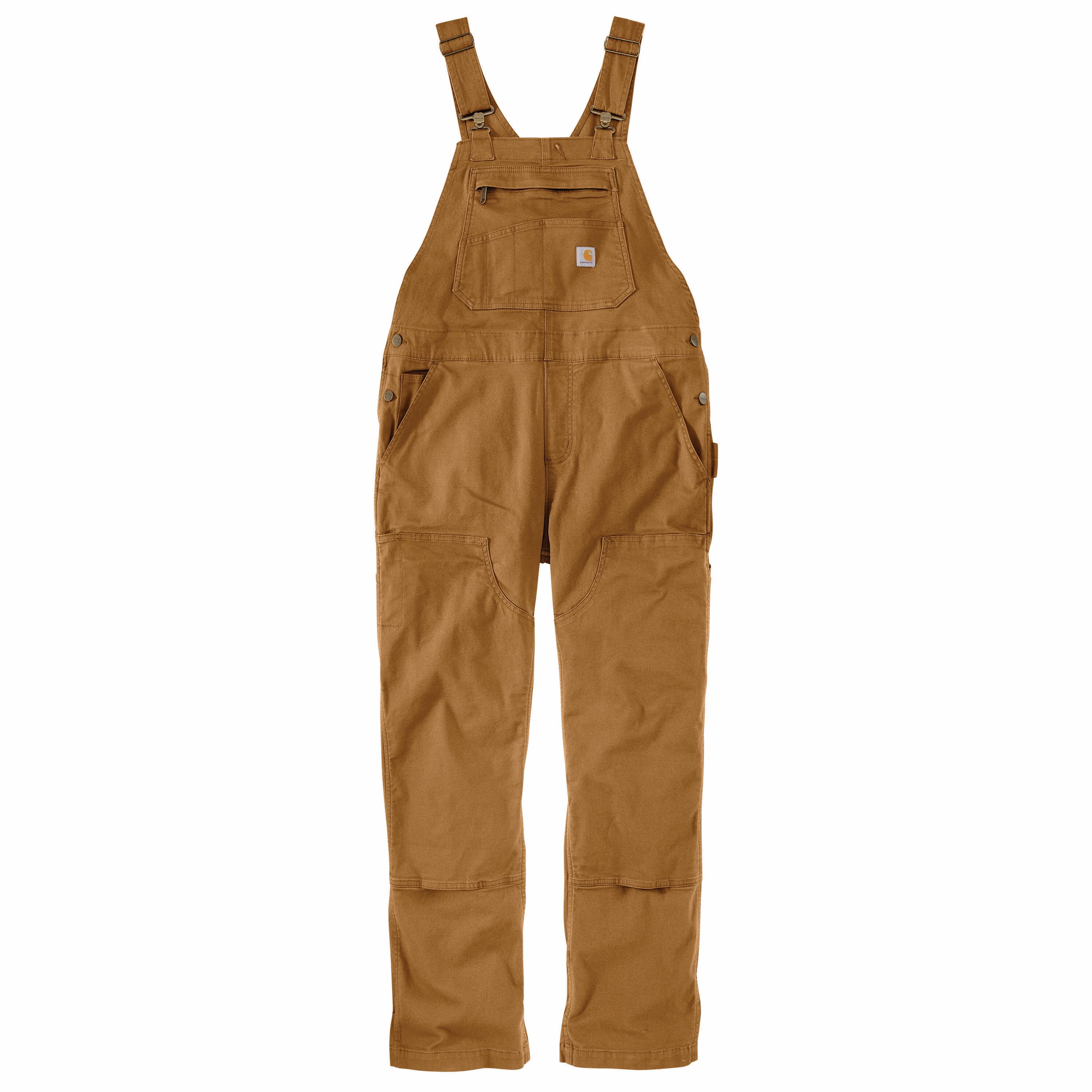 Overol de lienzo sin mangas en color marrón de Carhartt para mujer (talla pequeña)