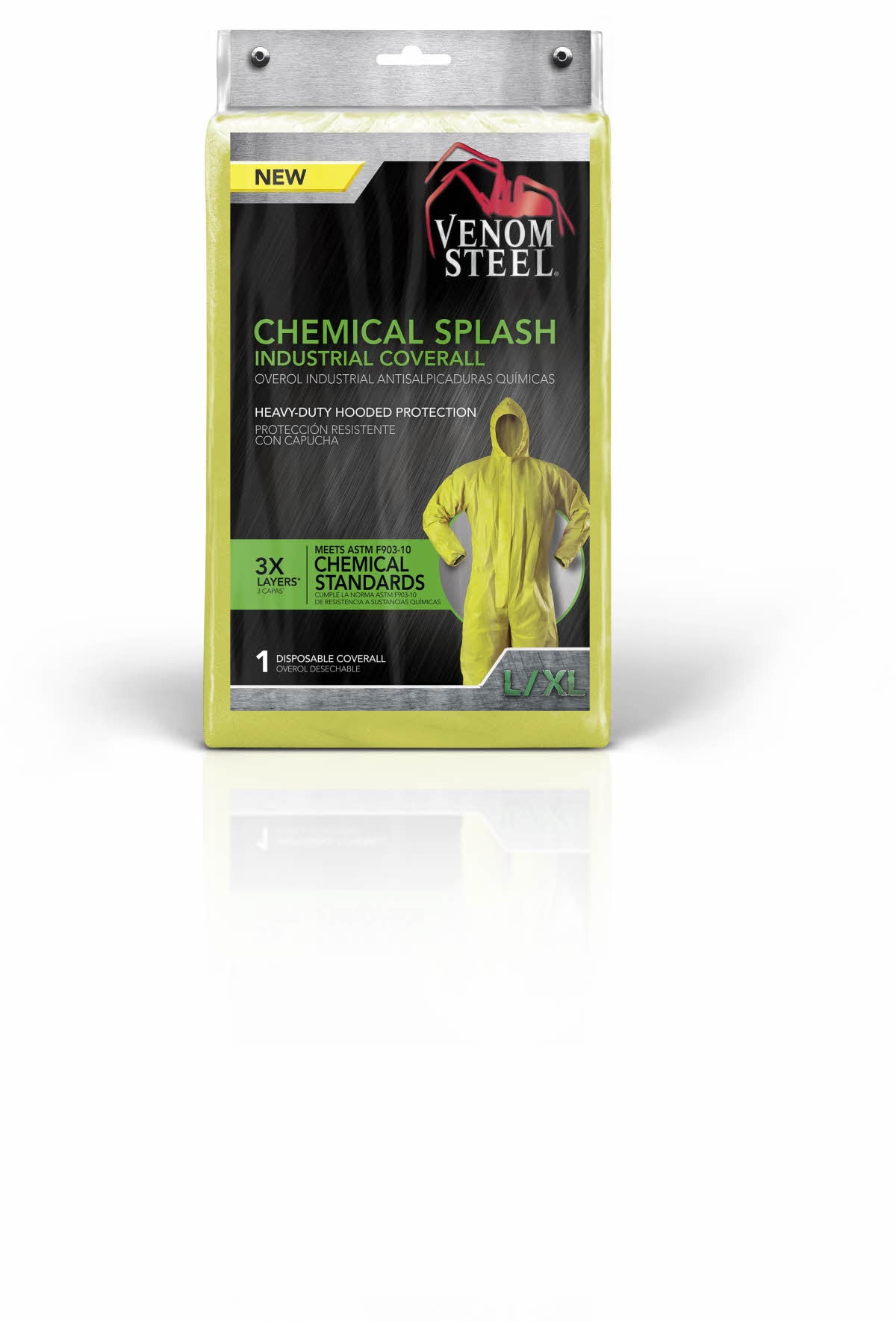 Overol Amarillo de Manga Larga de Talla Extra Grande para Adulto de Género Neutro de Venom Steel