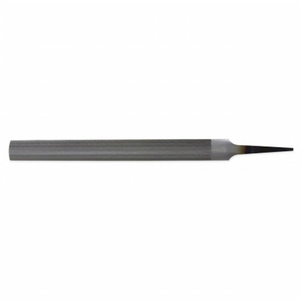 Homestead 8 in. Half Round Bastard Cut; Red Handle - HO451495