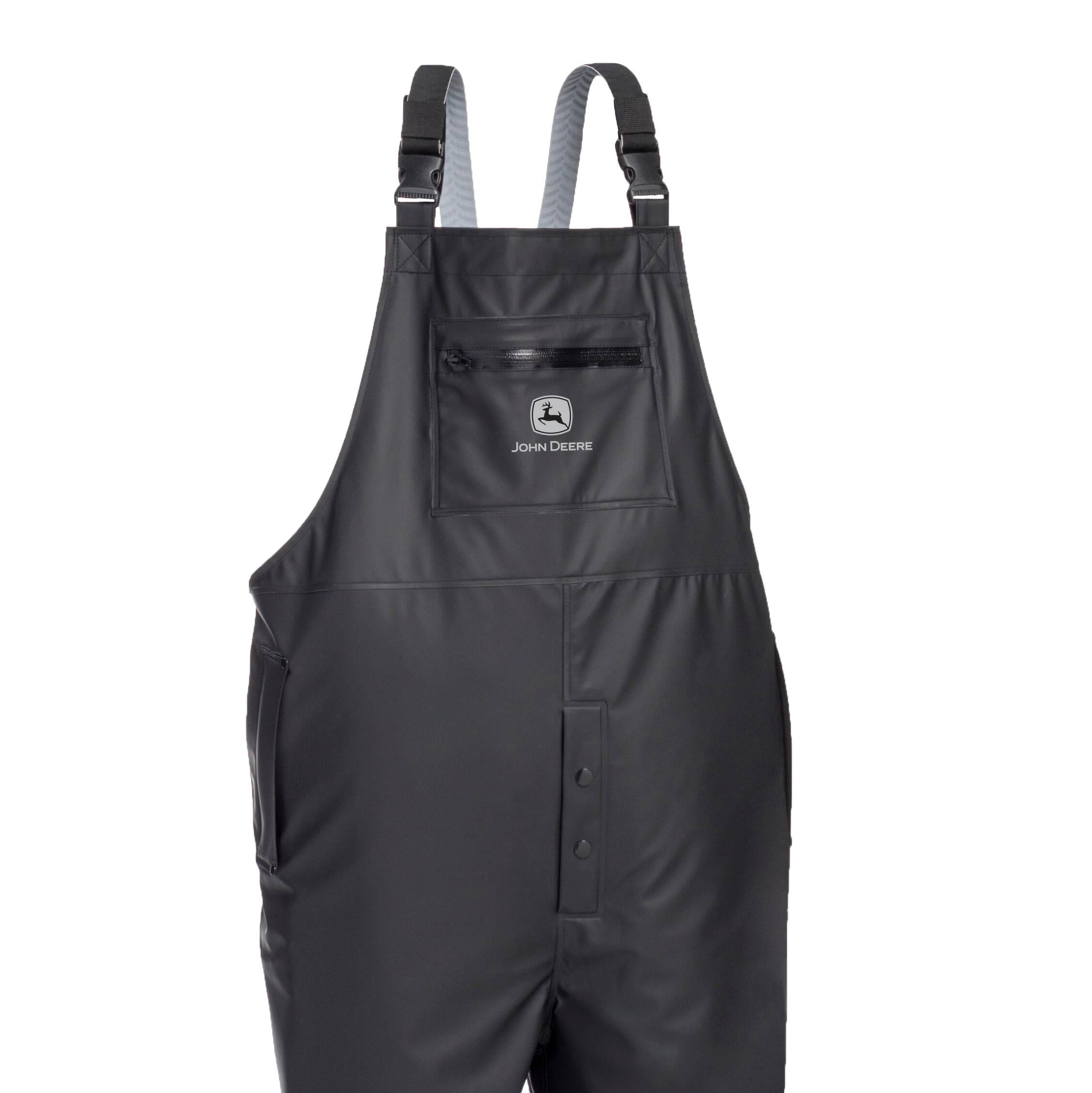 Overol Sin Mangas Negro para Hombre John Deere (Extra Grande)