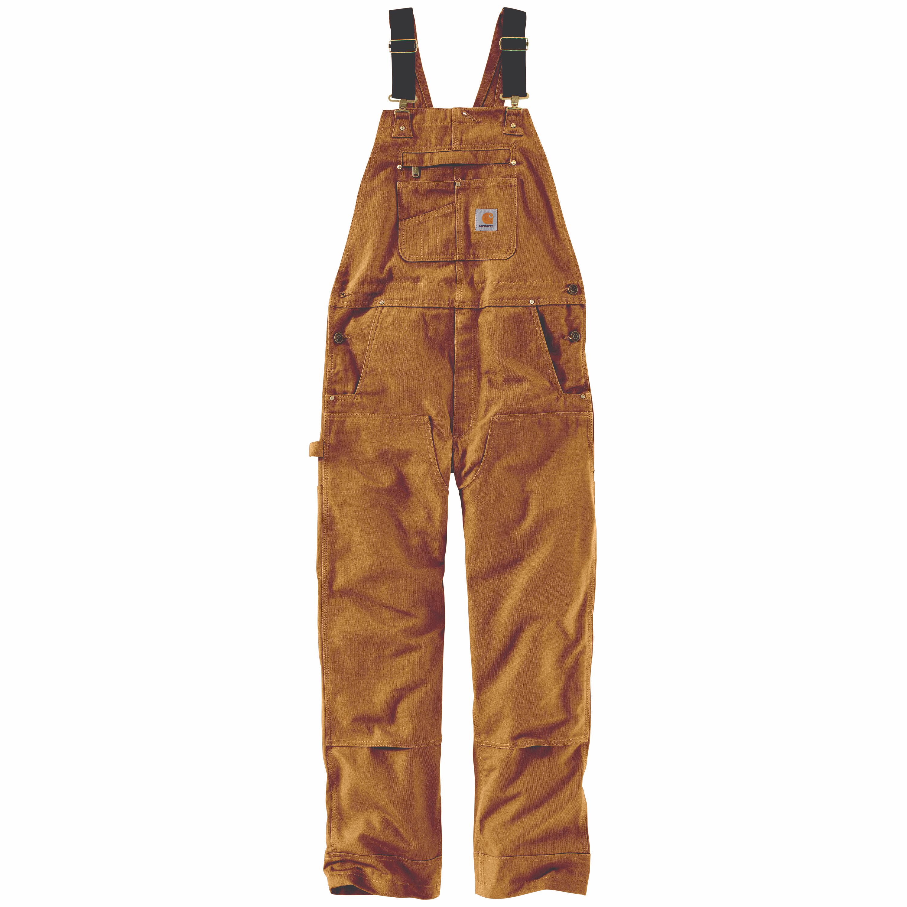 Peto sin mangas de lona en color marrón Carhartt para hombre (Talla grande larga) 102776-211W36L34
