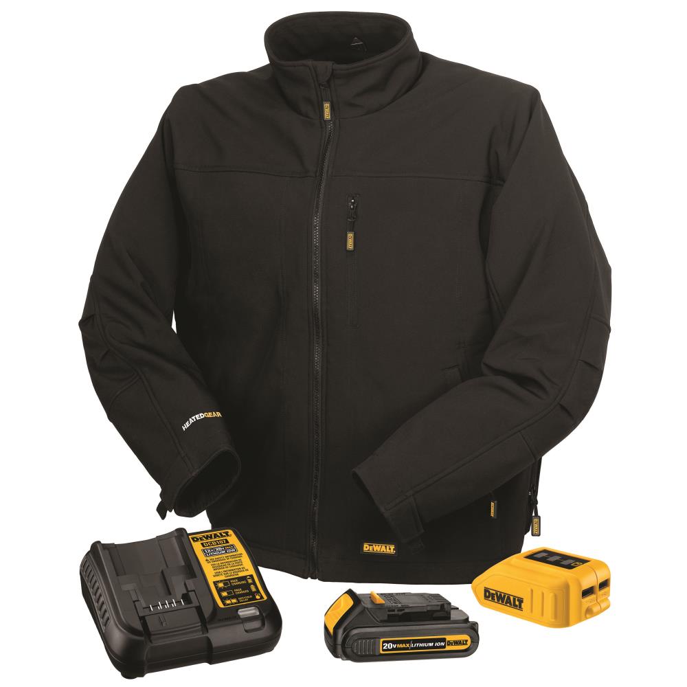 Chamarra térmica negra para dama DEWALT (talla mediana) incluye cargador DCHJ060ABD1-M