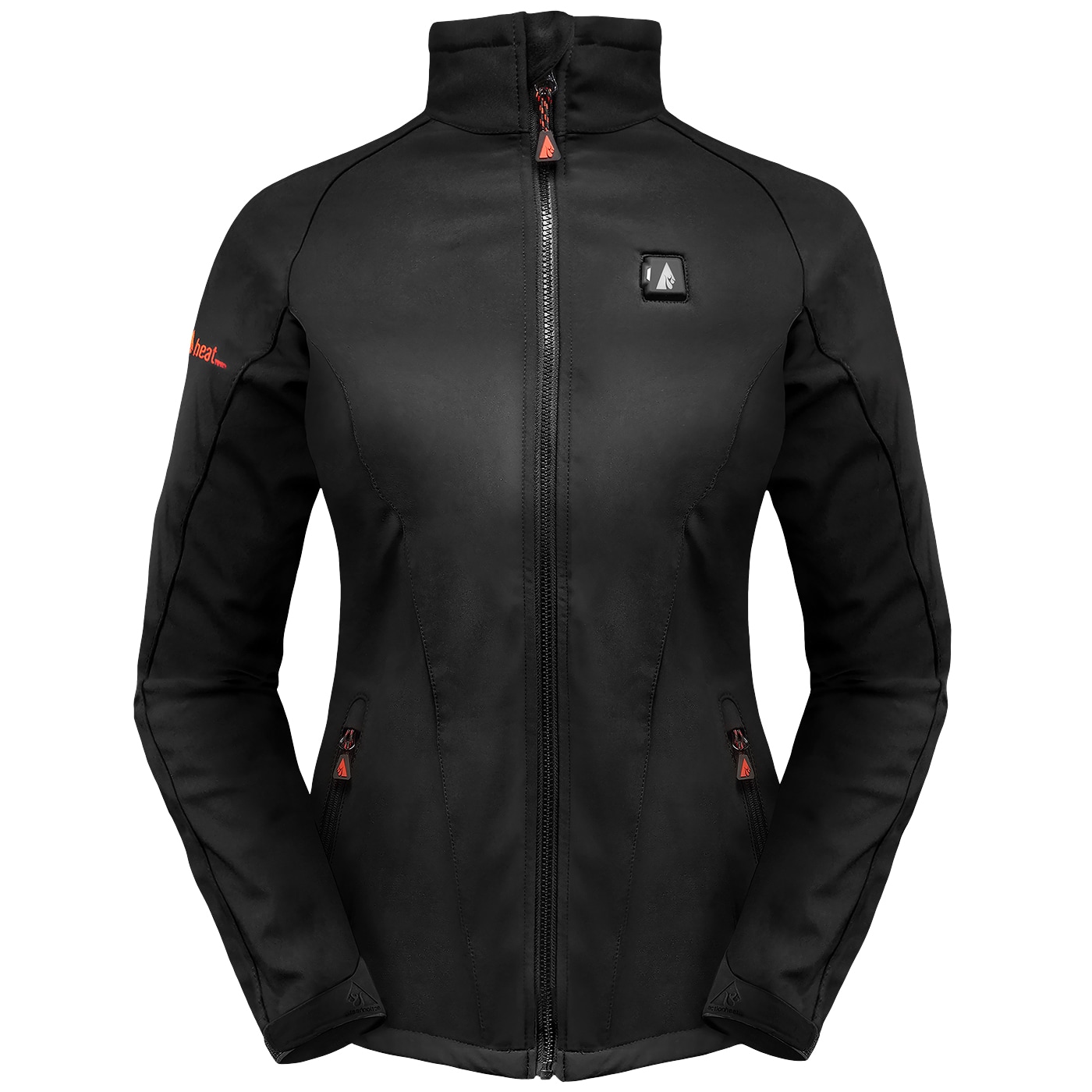 Chamarra térmica para mujer color negro de peso ligero con calefacción incorporada (Talla Mediana)