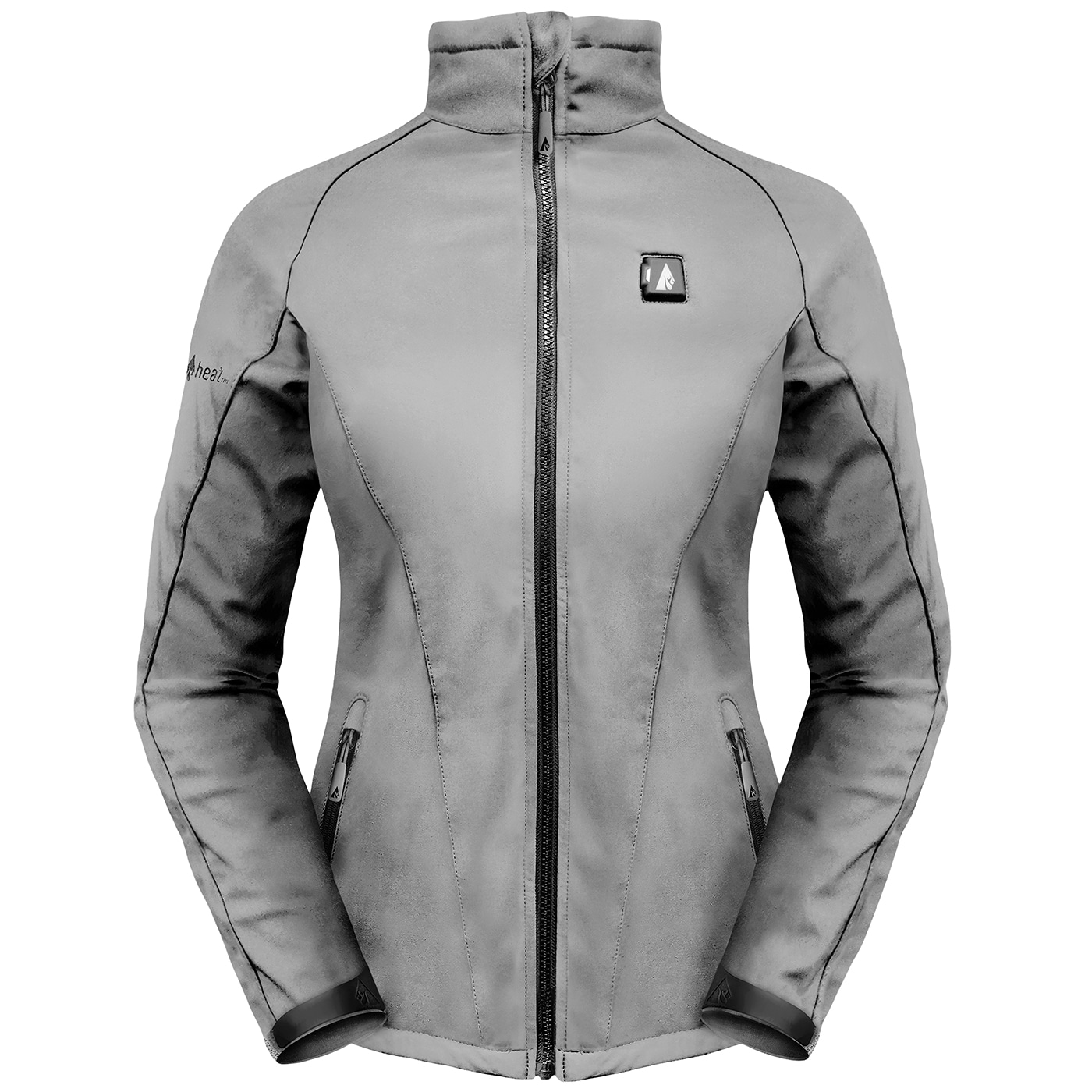 Chamarra térmica para mujer en gris con calentador de peso medio Sharkshin (talla mediana) - Batería incluida