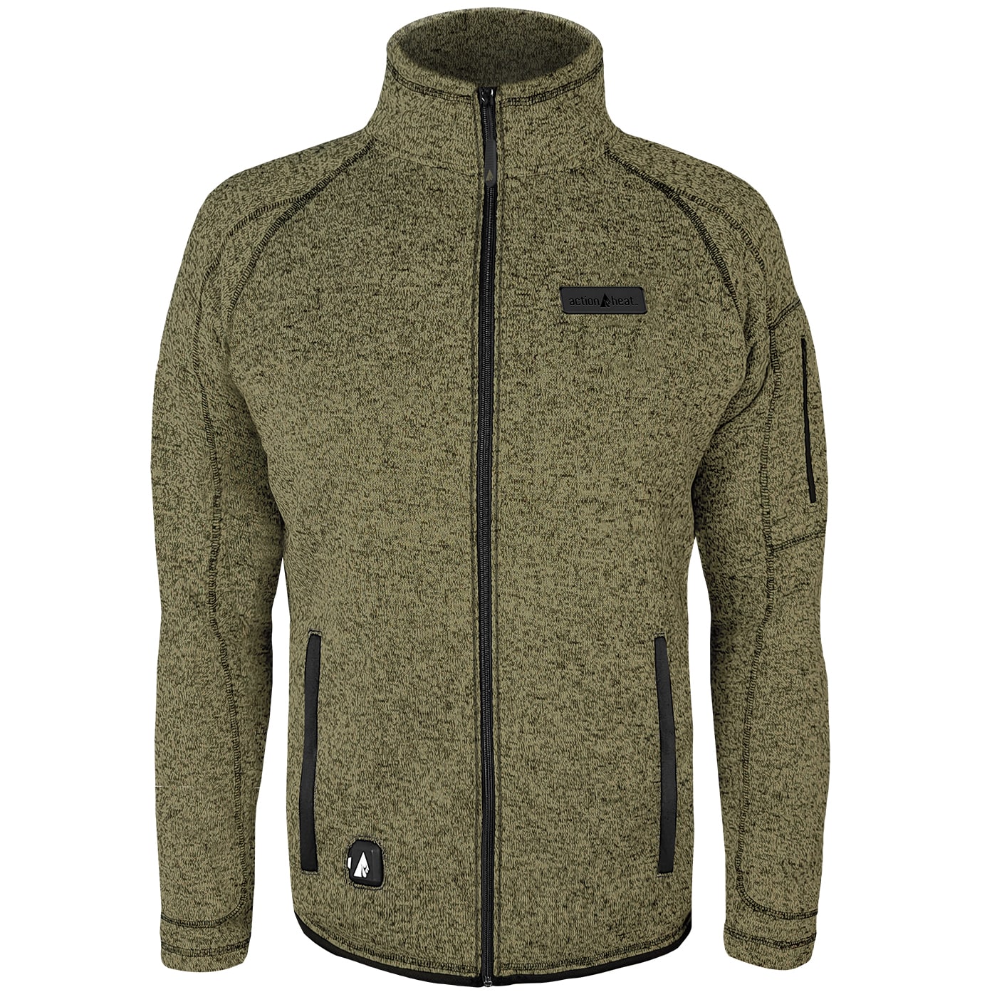 Chamarra térmica ligera para hombre en color verde olivo (talla extra grande) con calefacción incorporada. Incluye batería.