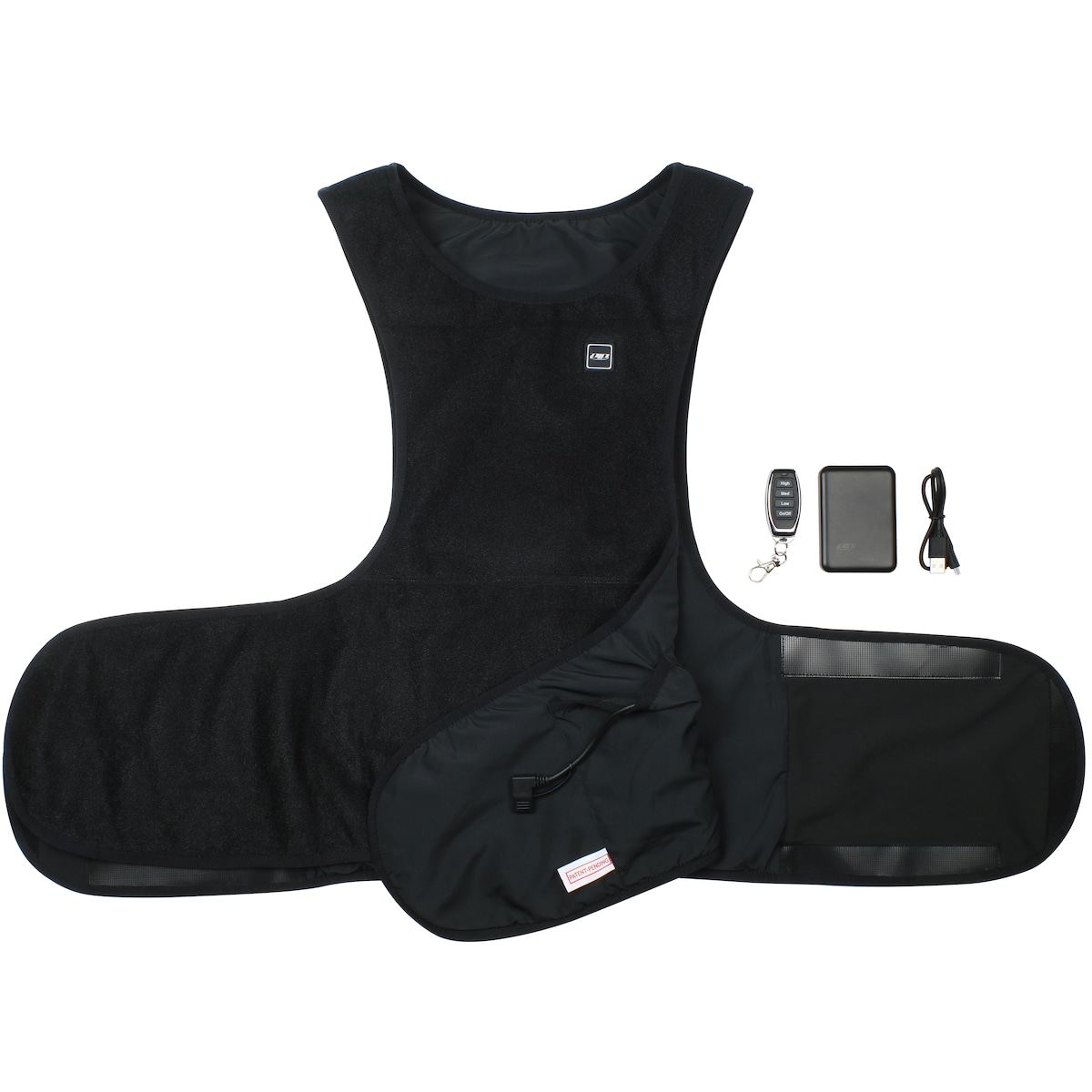 Chaleco térmico de nylon negro unisex para adulto Boss 300-HV100