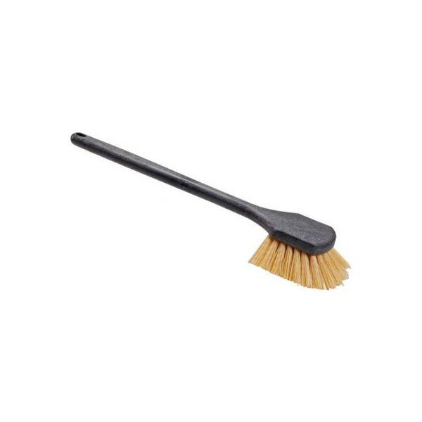 Brocha de limpieza Allpoints 1421377, 20", con mango negro para productos de servicio de alimentos Carlisle - 1421377