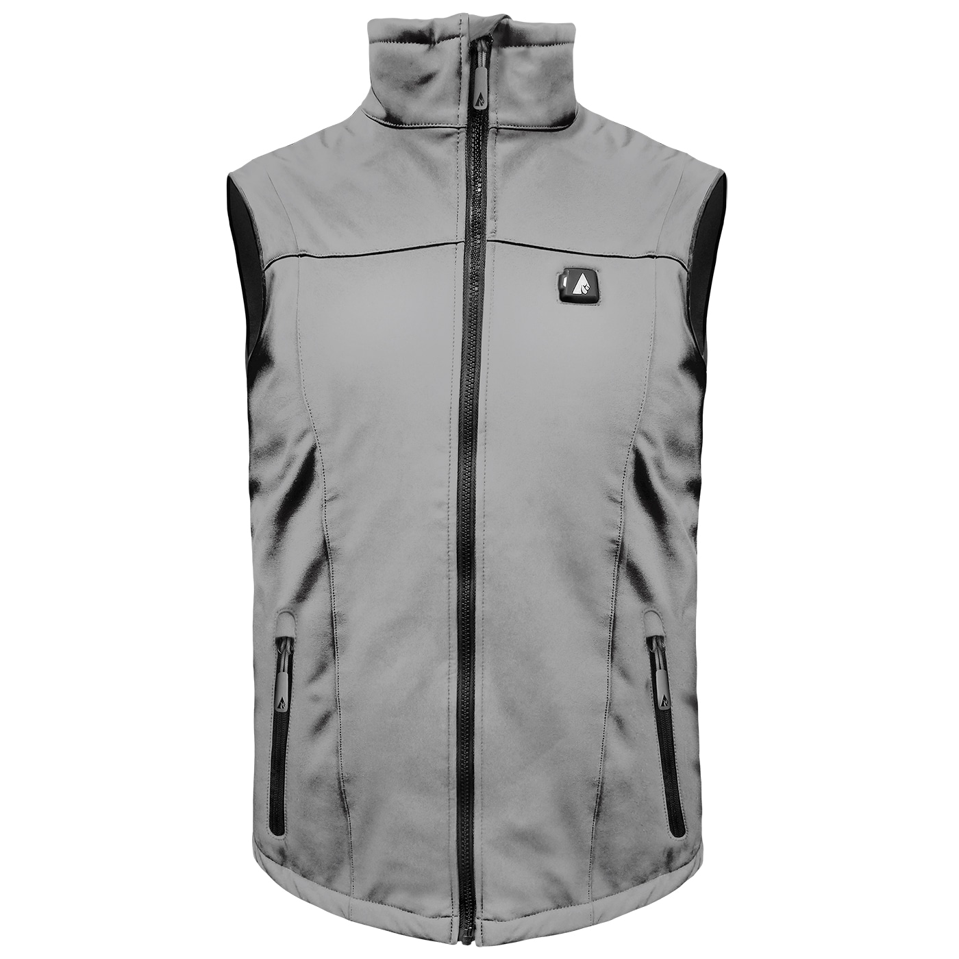 Chaleco térmico de poliéster/spandex gris para hombre de talla pequeña de ActionHeat