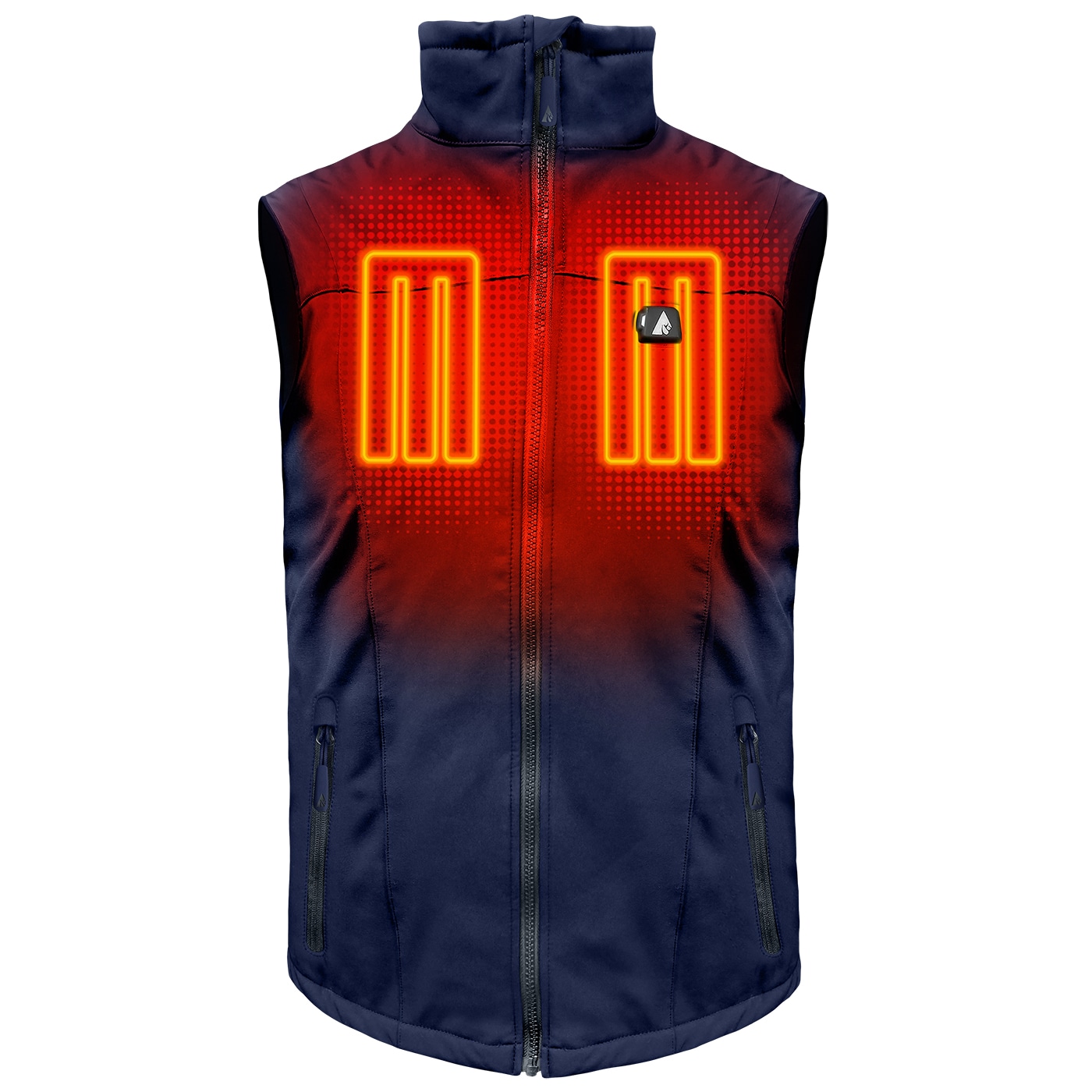 Chaleco térmico de poliéster azul para hombre tamaño pequeño de ActionHeat