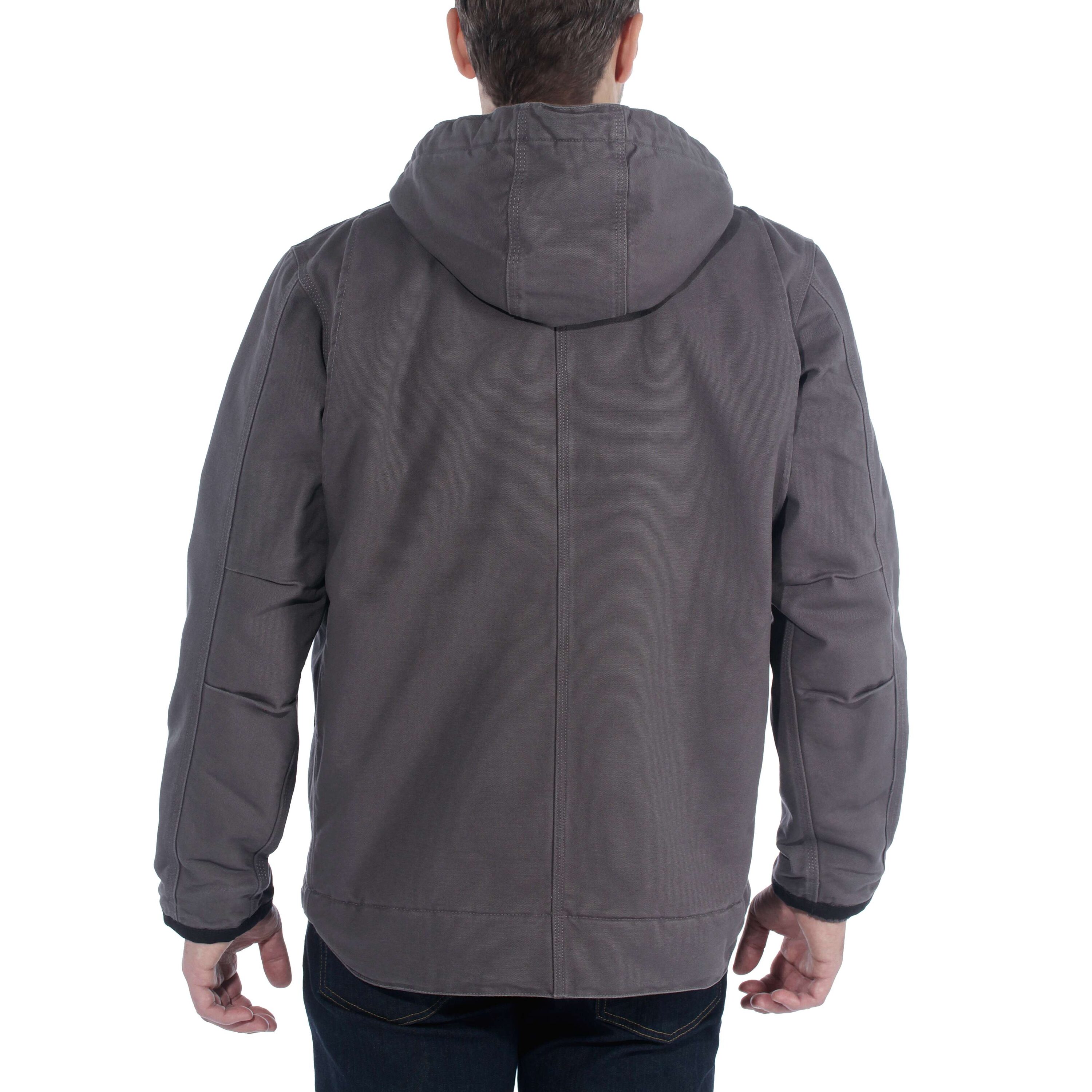 Chamarra de trabajo aislada con capucha tejida de peso medio en color gravilla para hombre de Carhartt (2XL) 103826-GVL2XL