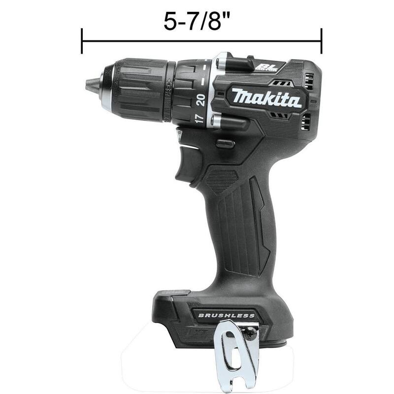 Makita 18V LXT Taladro de conductor inalámbrico subcompacto sin escobillas de iones de litio de 1/2 pulgadas (herramienta solamente) - XFD15ZB