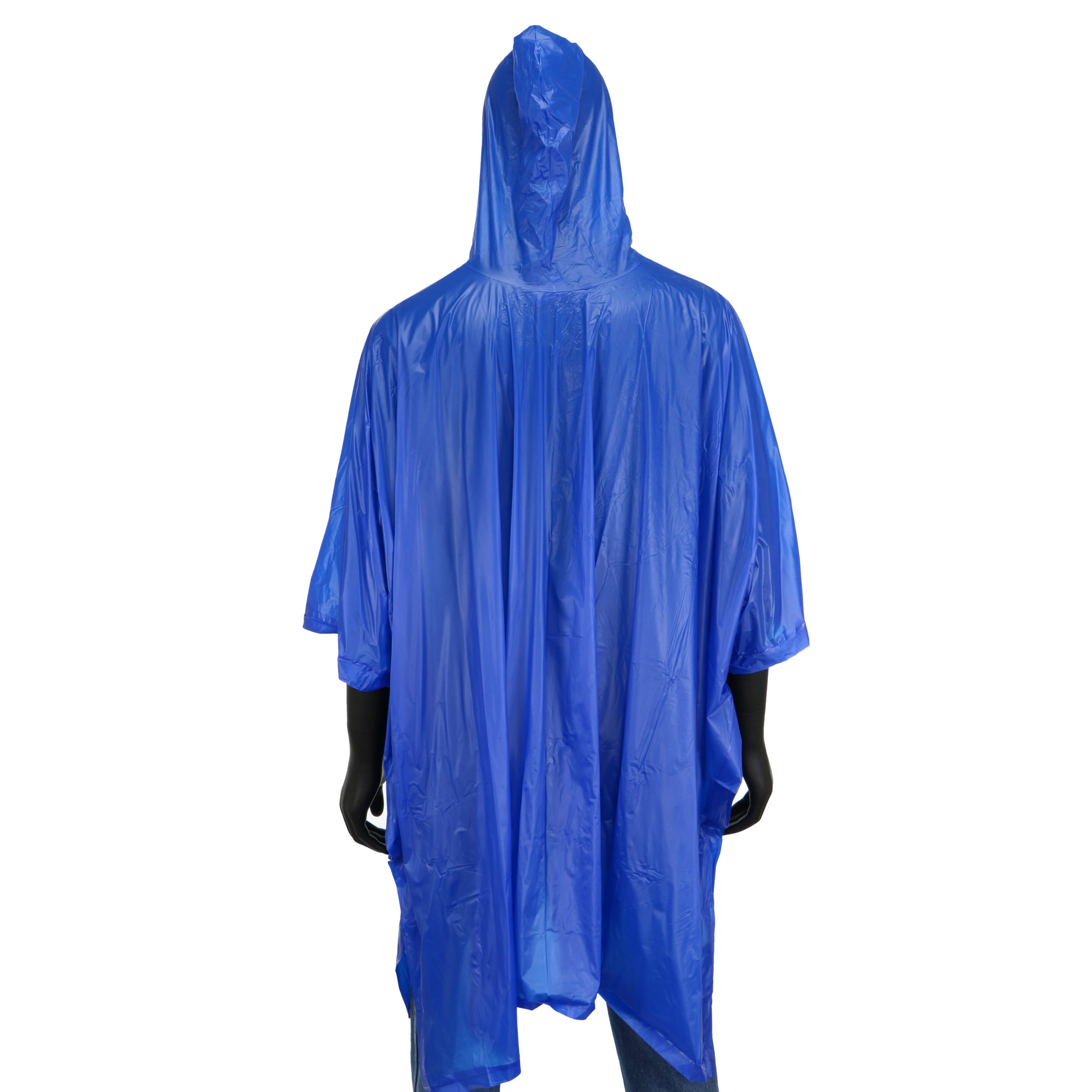 Poncho ligero con capucha para adultos unisex color azul de Safety Works (Talla única) SW49106-O