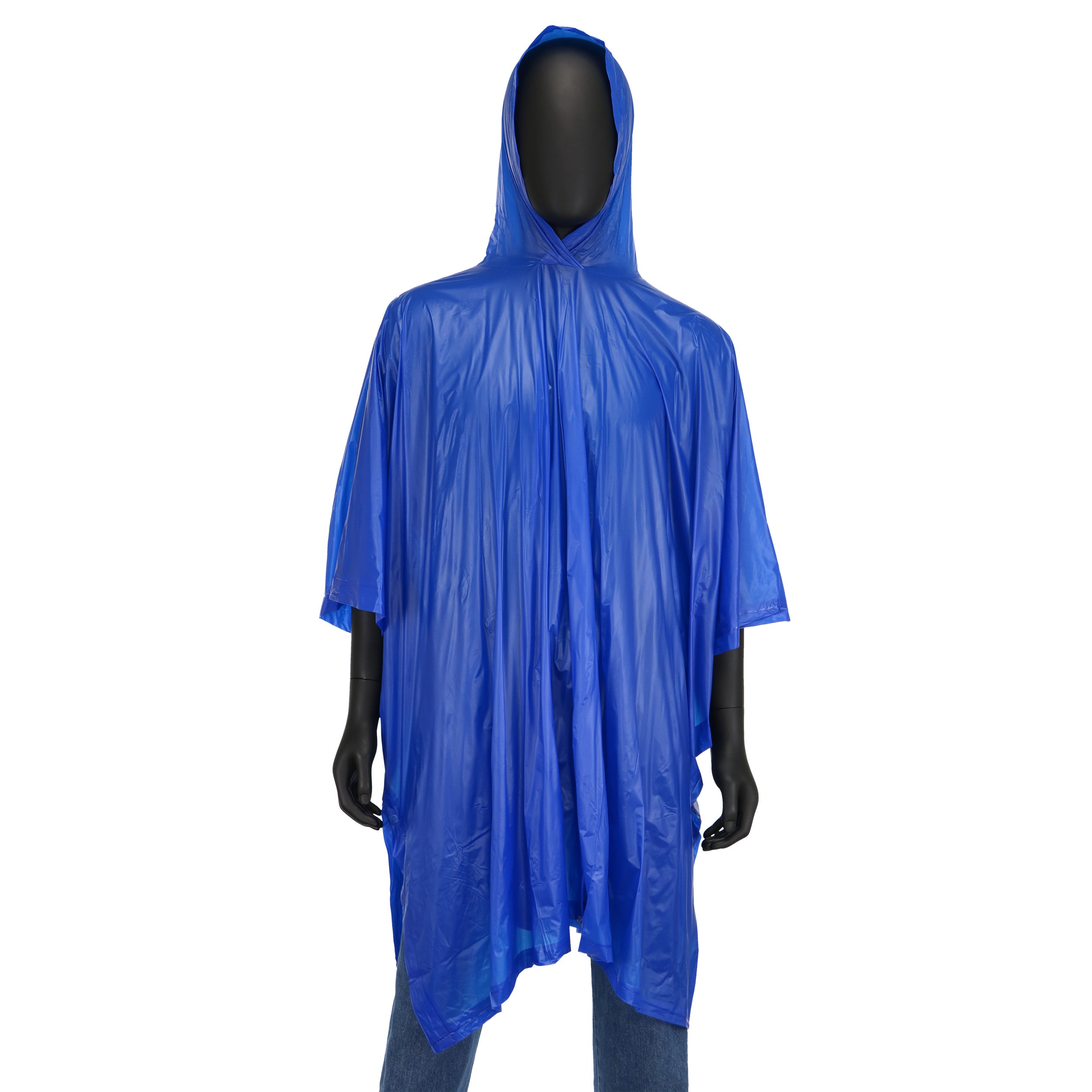 Poncho ligero con capucha para adultos unisex color azul de Safety Works (Talla única) SW49106-O