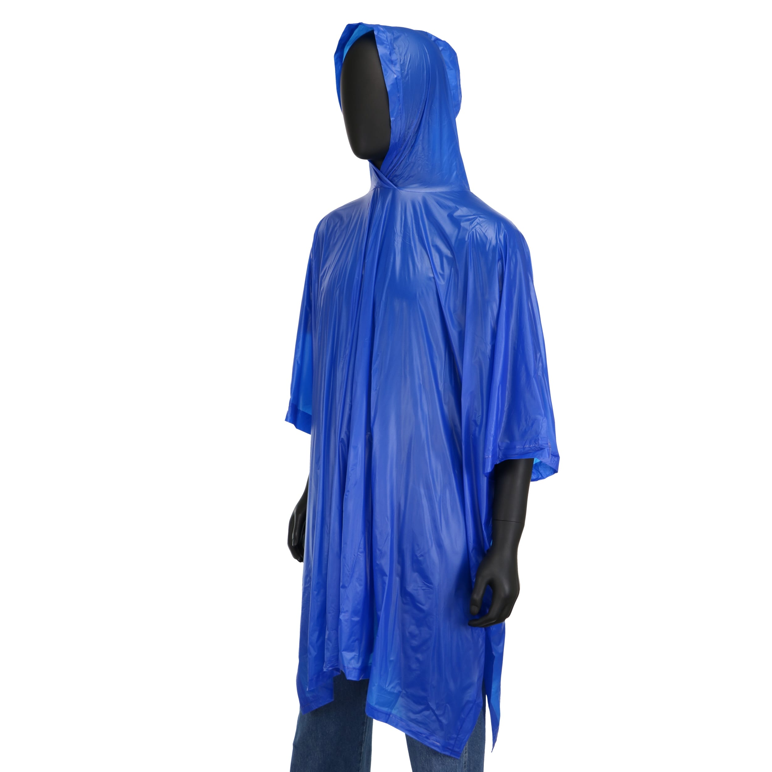 Poncho ligero con capucha para adultos unisex color azul de Safety Works (Talla única) SW49106-O