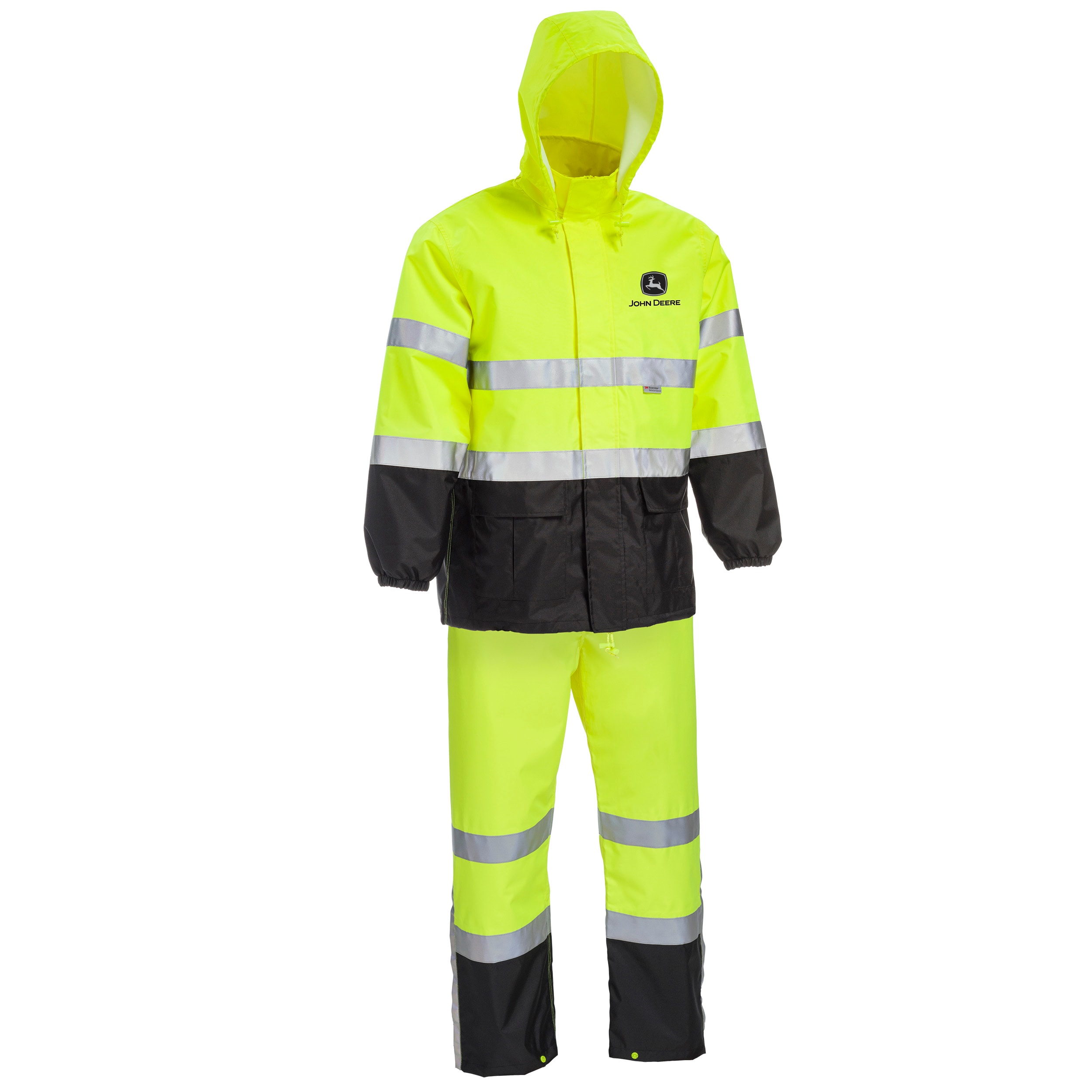 Impermeable de alta visibilidad Clase 3 de John Deere en XL JD44530/XL
