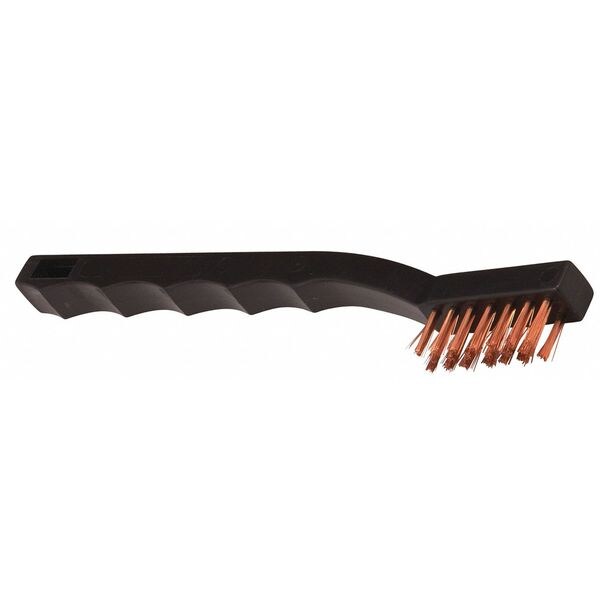 Cepillo Tanis Brush, Rasqueta, Mango de Plástico, Bronce, Mango de 5-3/4 pulgadas de Largo, Cepillo de 1-1/2 pulgadas de Largo, Plástico - 00032